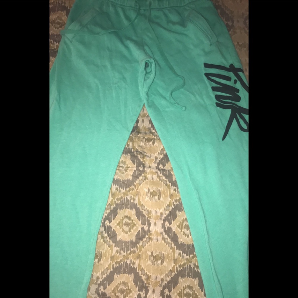 Green PINK sweatpants size small